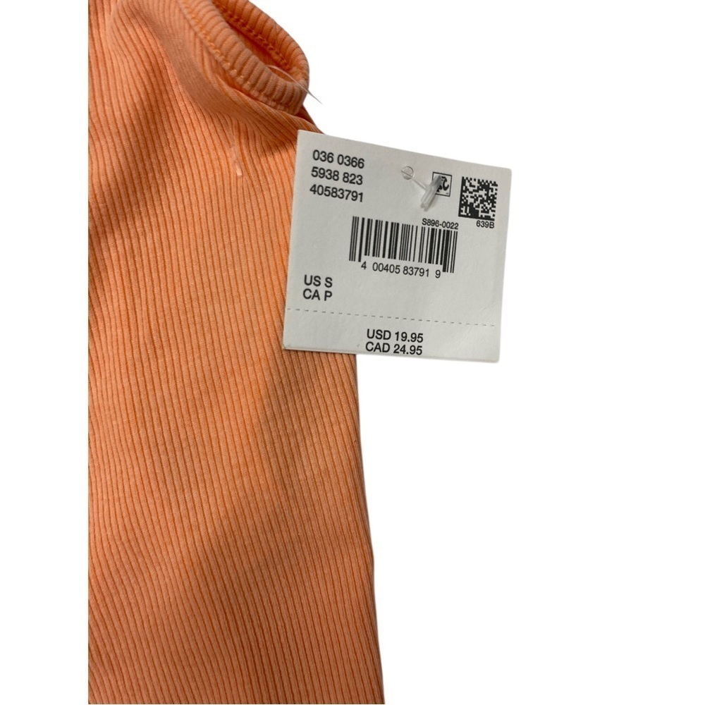 American Eagle Outfitters Orange Fitted Sleeveless Tank Top - Picture 3 of 4